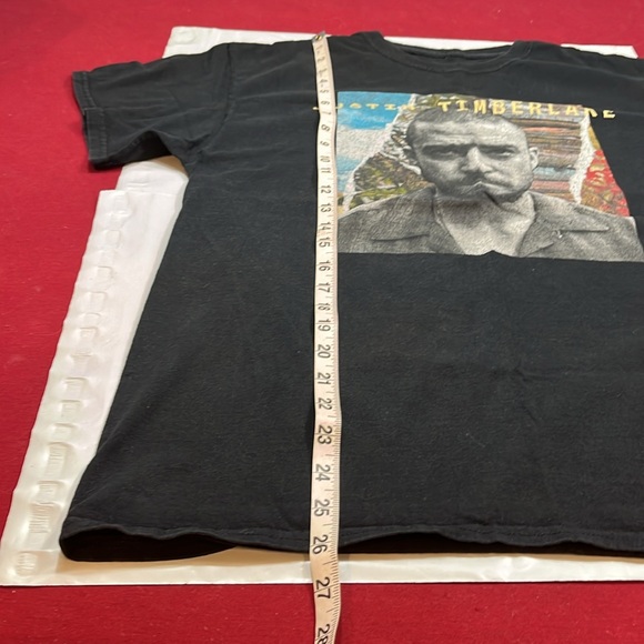 Justin Timberlake The man in the woods BLACK Concert shirt TOUR dates T shirt Lg - Picture 6 of 11